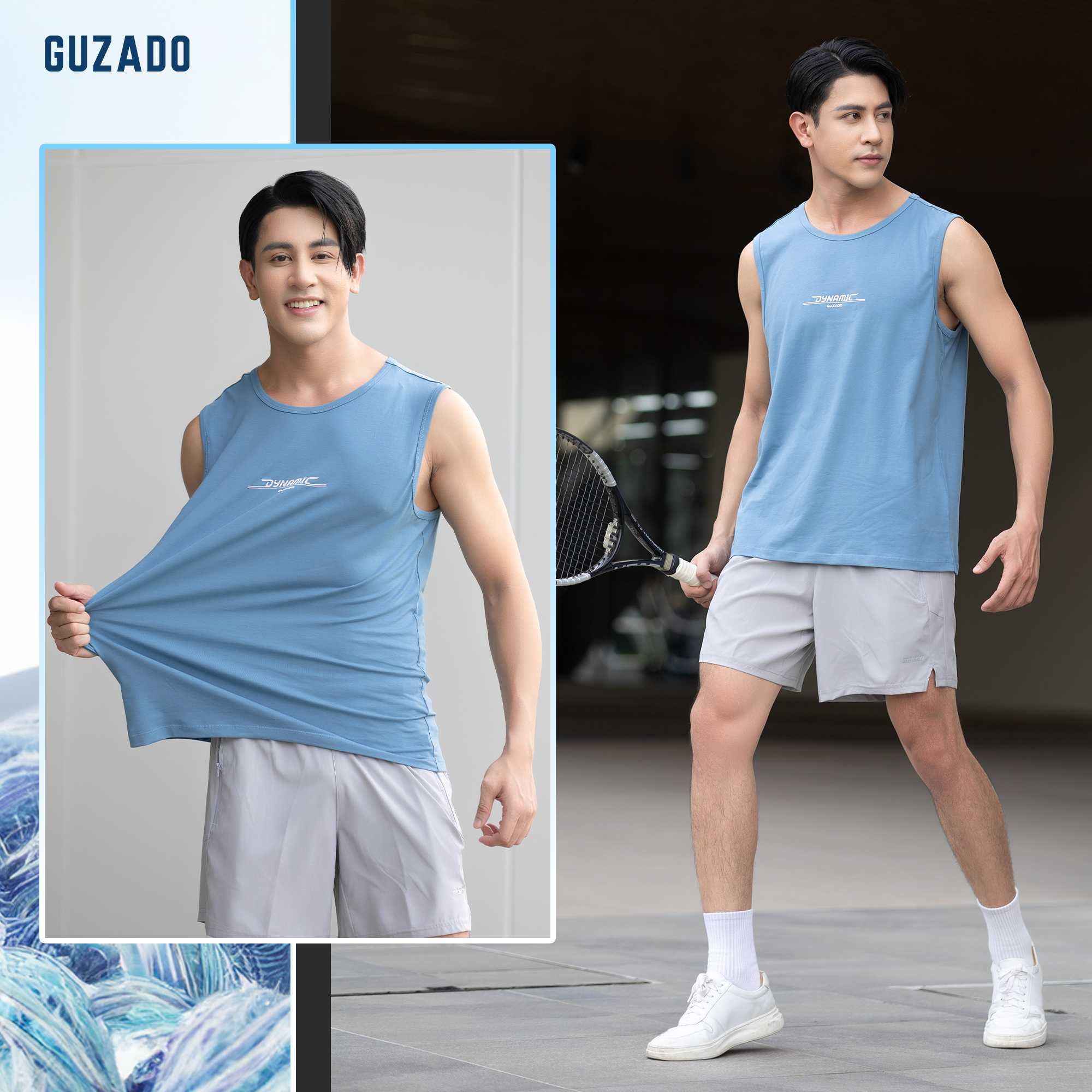 Áo Tanktop Nam GUZADO Ba Lỗ Trơn, Thể Thao GTT02_thumbnail_24
