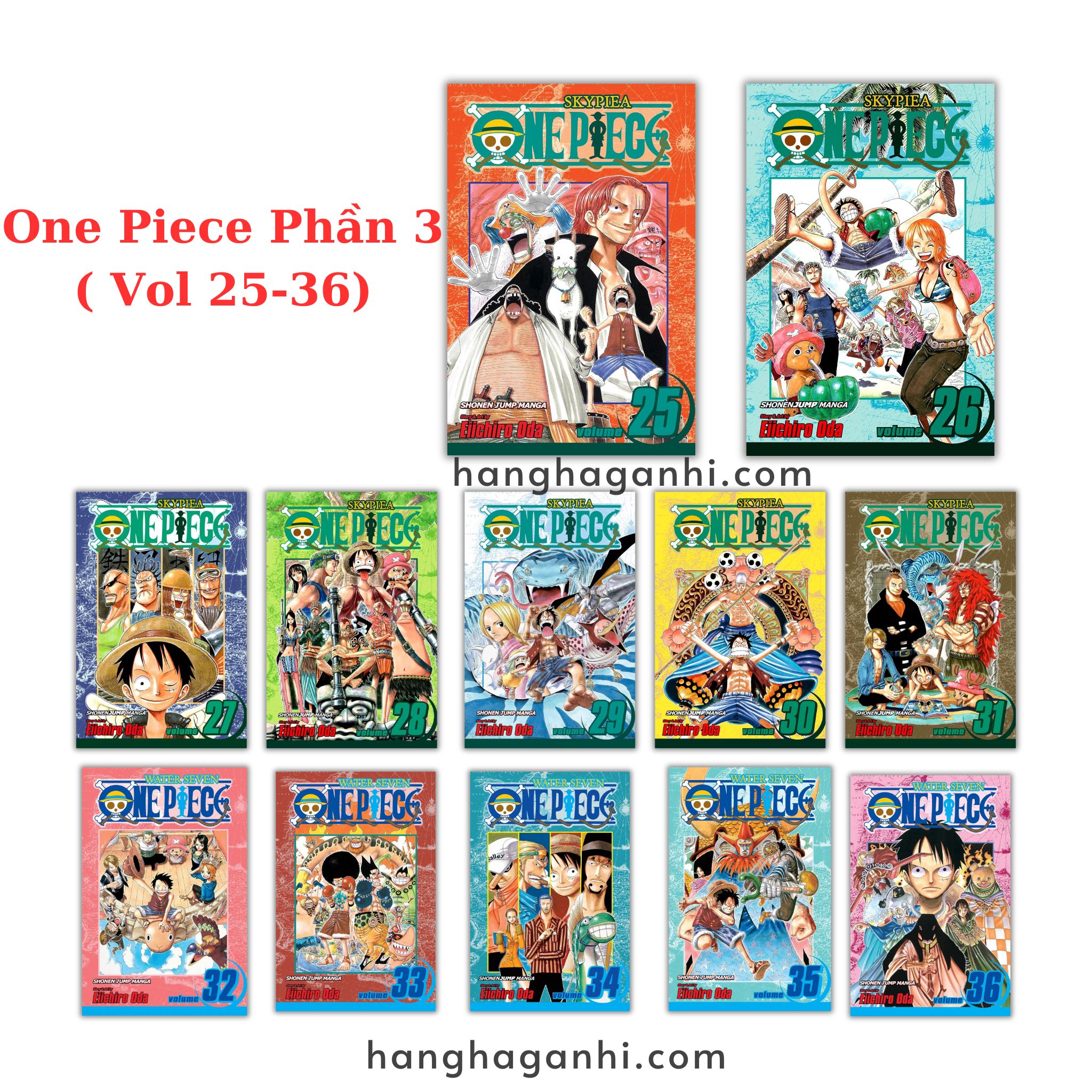 [TIẾNG ANH] - Truyện Tranh One Piece- Đảo Hải Tặc Phần 3 ( Vol 25-36)