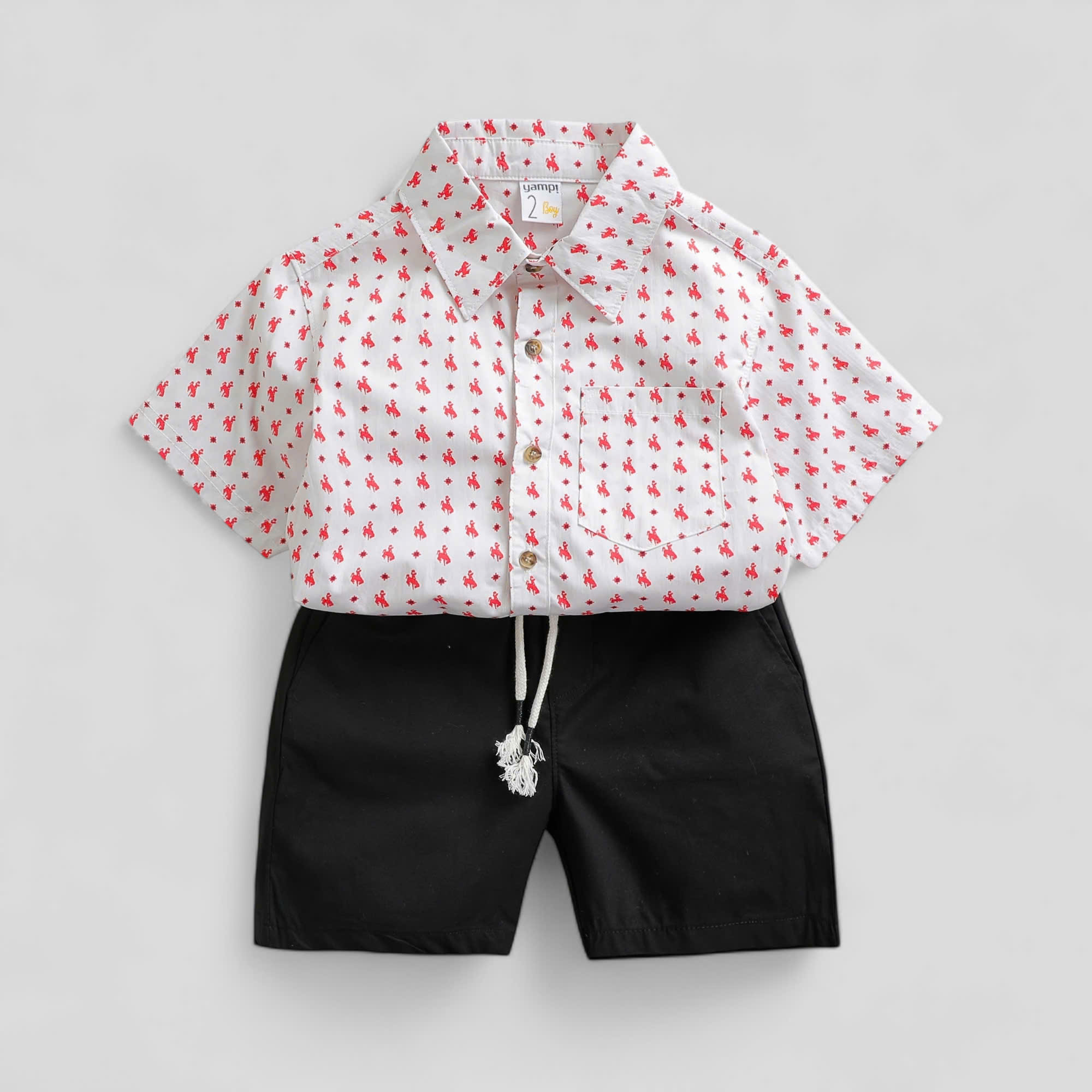 S52 SET SƠ MI QUẦN SHORT BÉ TRAI