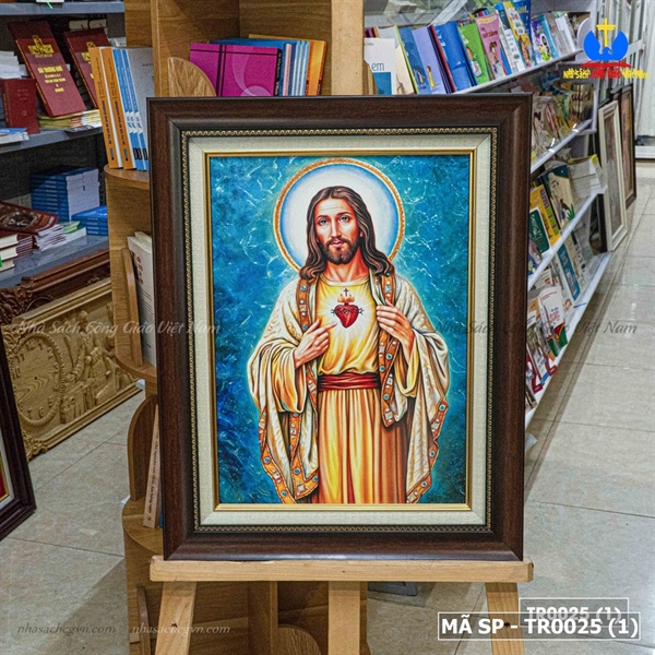 Tranh Canvas Thánh Tâm Chúa 52x71cm_thumbnail_1
