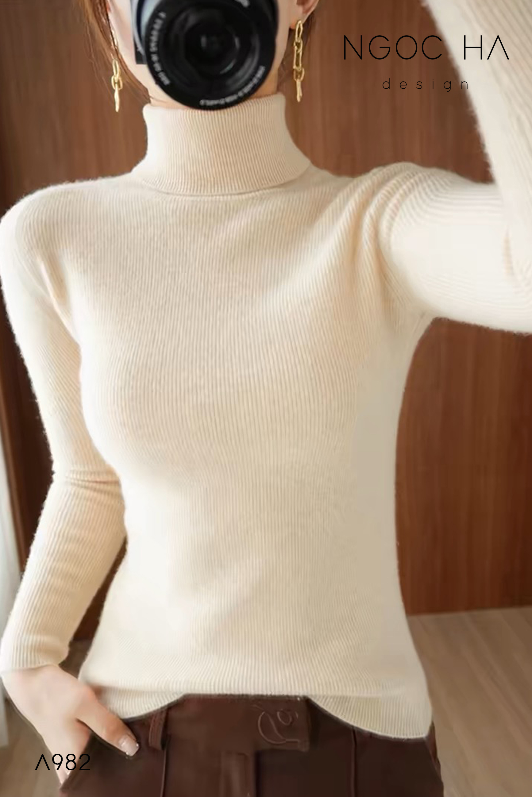 Keva Top_ Áo Len Dày Cổ Cao A982_thumbnail_11