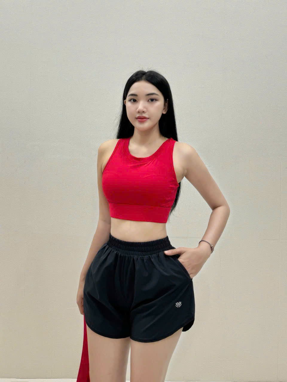 Quần Đùi Thể Thao Dáng Boxer Phối Viền Hack Mông