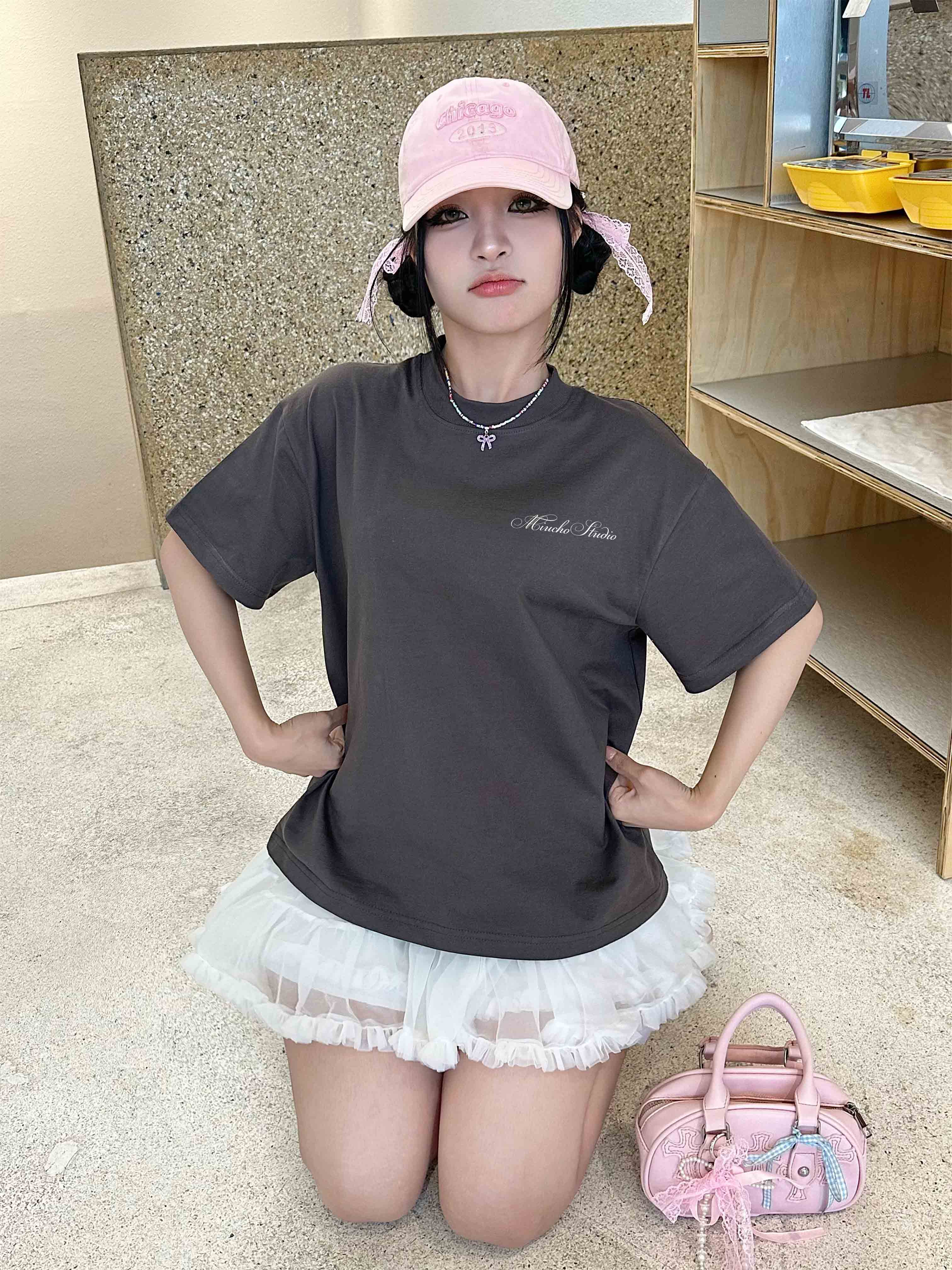 Áo phông nam form boxy vải 2C 250gsm AXD1602 Miucho Club Local Brand in basic_thumbnail_5