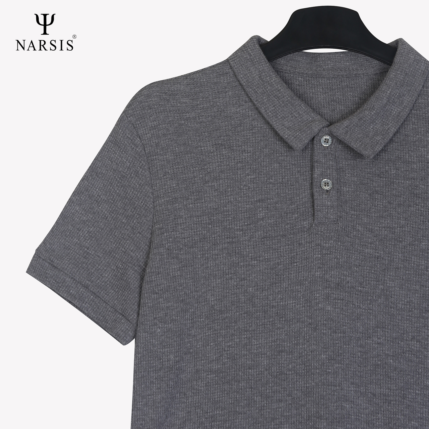 ÁO POLO CÓ CỔ NAM D0047 NARSIS VẢI LEN COTTON ẤM ÁP, THOÁNG MÁT, GIỮ ẤM TỐT, MỀM MẠI_thumbnail_2