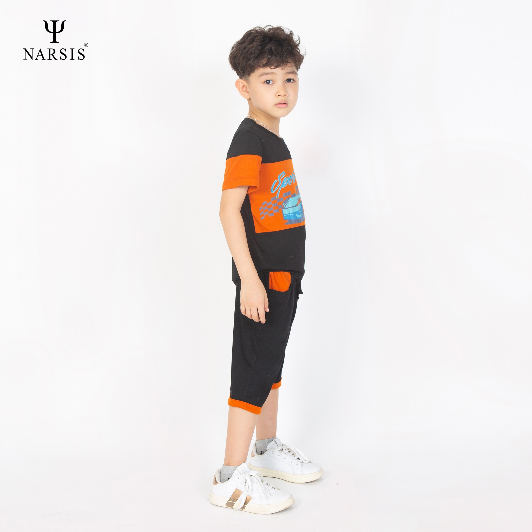 BỘ HÈ BÉ TRAI KE1010 NARSIS CHẤT LIỆU THOÁNG MÁT, DỄ CHỊU, THOẢI MÁI CẢ NGÀY, DỄ VẬN ĐỘNG_thumbnail_1