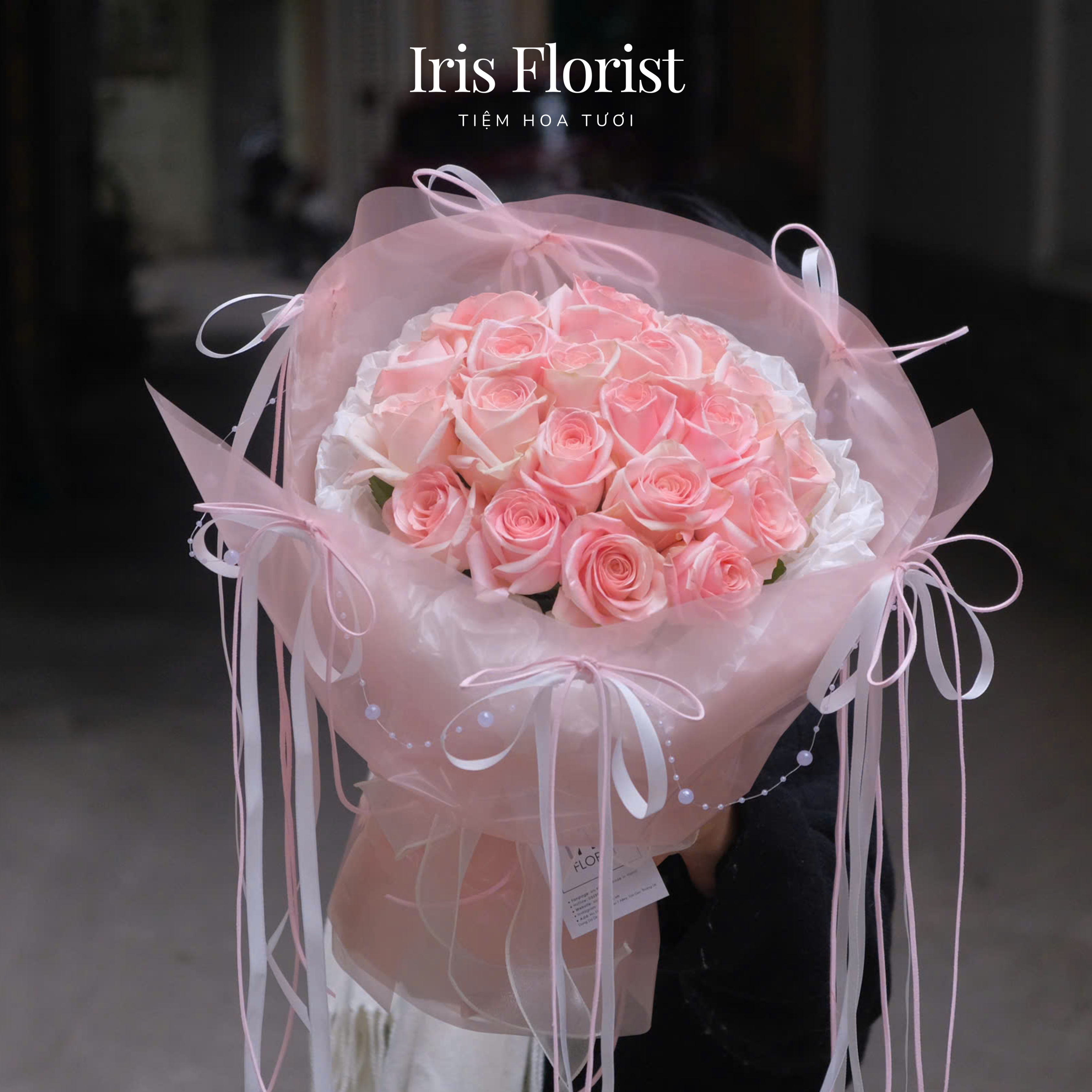 Bó hoa "Candy Kiss" - Tone Hồng - Size M