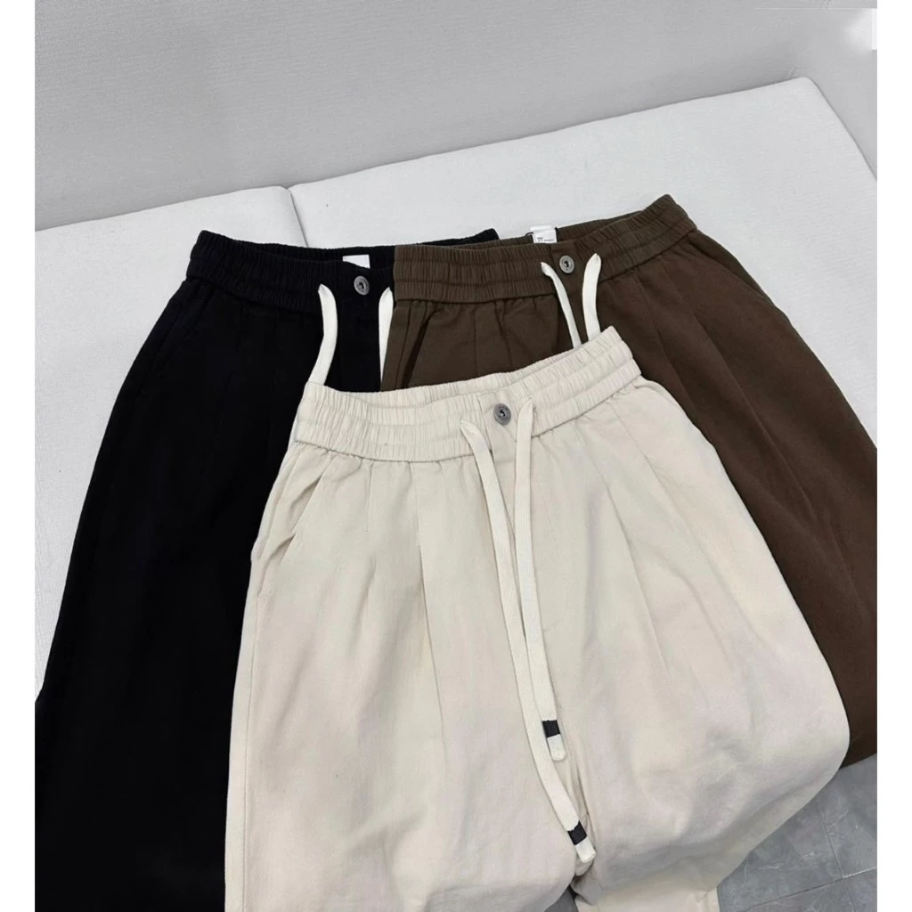 Quần Baggy Chất Liệu KaKi Giãn Cao Cấp Nữ, Quần Cạp Cao Lưng chun Ống Đứng Cá Tính_thumbnail_2