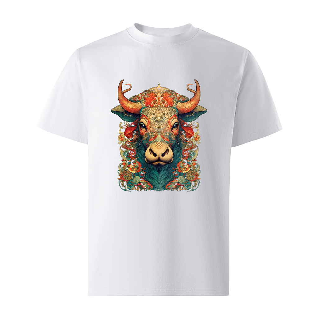 Áo thun nam form rộng 12 con giáp tuổi Sửu ATD478 Miucho Iconic cotton cổ tròn in graphic_thumbnail_0