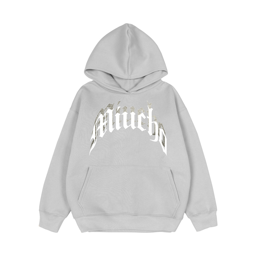 Áo hoodie nữ form rộng HDD291 Miucho chân cua in typography_thumbnail_10