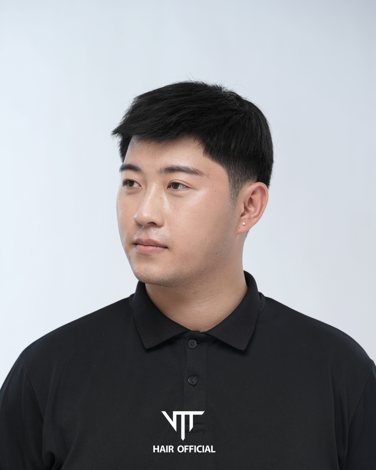 Tóc giả nam Basic mái chéo cho tóc hói làm từ tóc thật_thumbnail_1