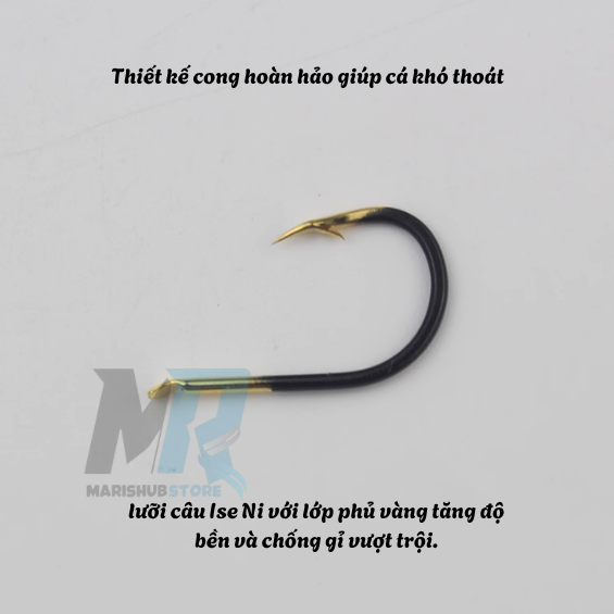 Túi 50 Lưỡi Câu iseni Vàng Đen_thumbnail_4