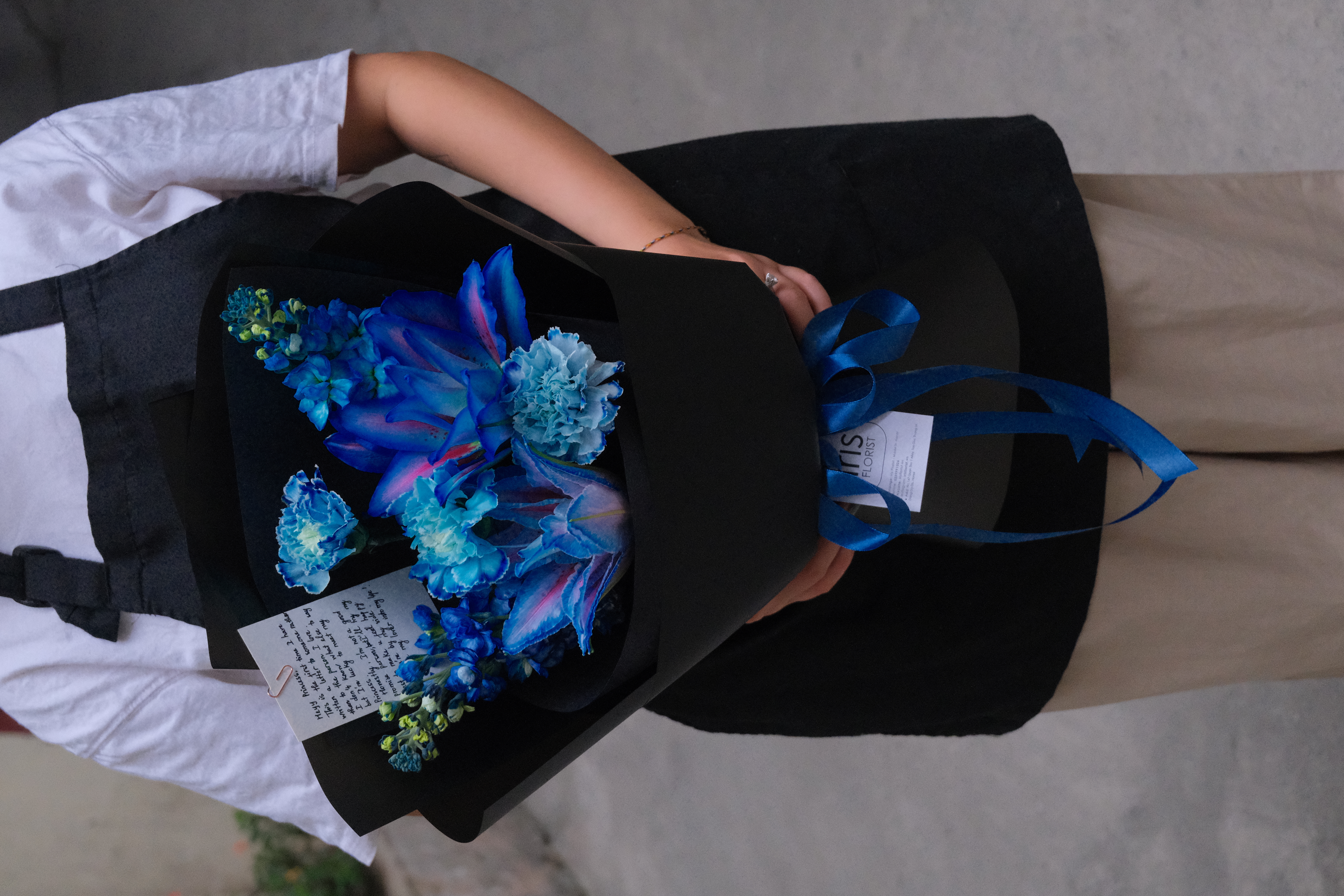 Bó hoa Ly xanh mix size S