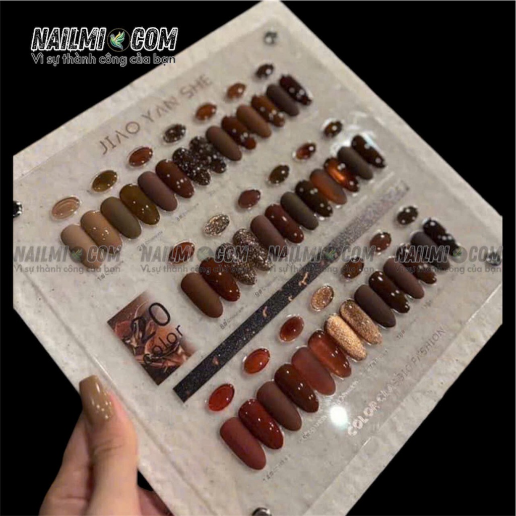 Sét sơn gel - Tông nâu - 20 màu - JIAOYANSHE_thumbnail_3