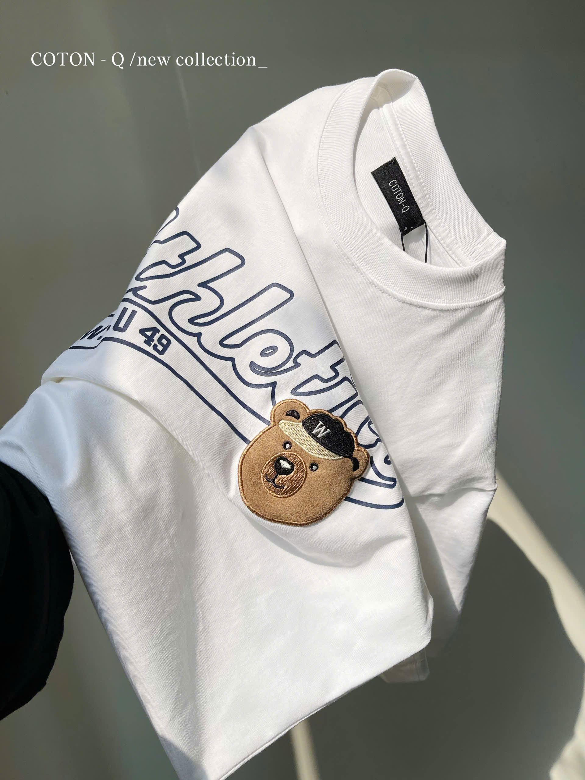 Áo thun thêu gấu ( ĐEN )_thumbnail_6