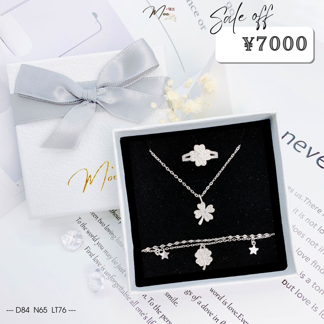 C25 - Combo Cỏ 4 lá chéo sao rơi