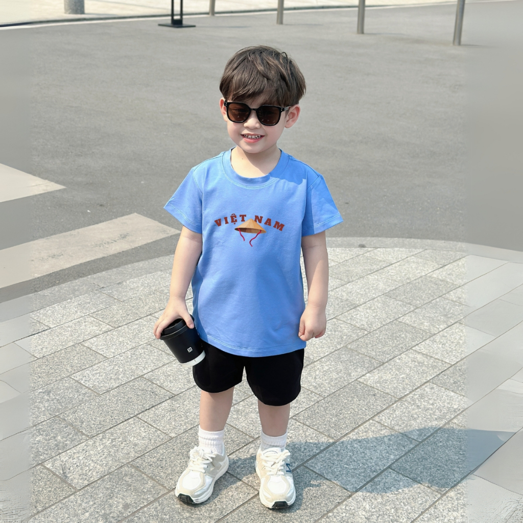 Bộ đồ bé trai in hình 'Việt Nam, Nón Lá' -  Loza Kids SB348_thumbnail_5