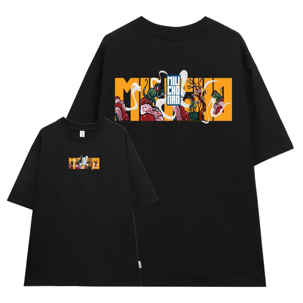 Áo thun nam form rộng 12 con giáp tuổi Thân ( tuổi khỉ) ATD446 Miucho Man cotton cổ tròn ingraphic_thumbnail_7