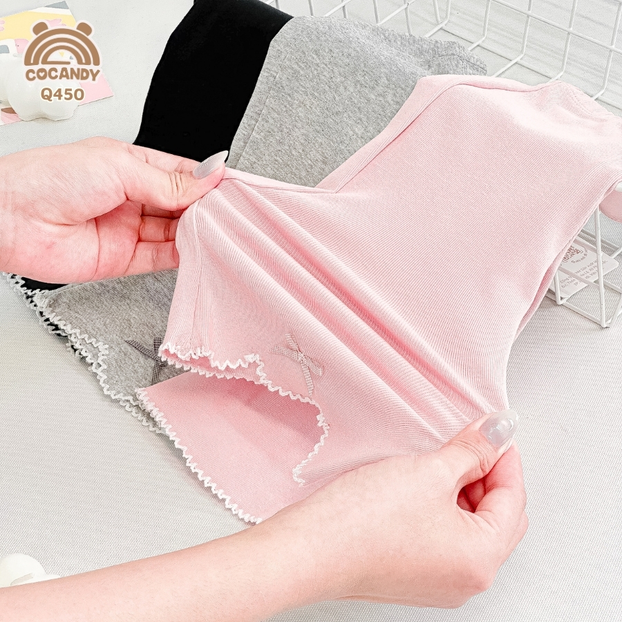 Quần legging lửng ĐEN ống loe phối nơ nhỏ_thumbnail_6