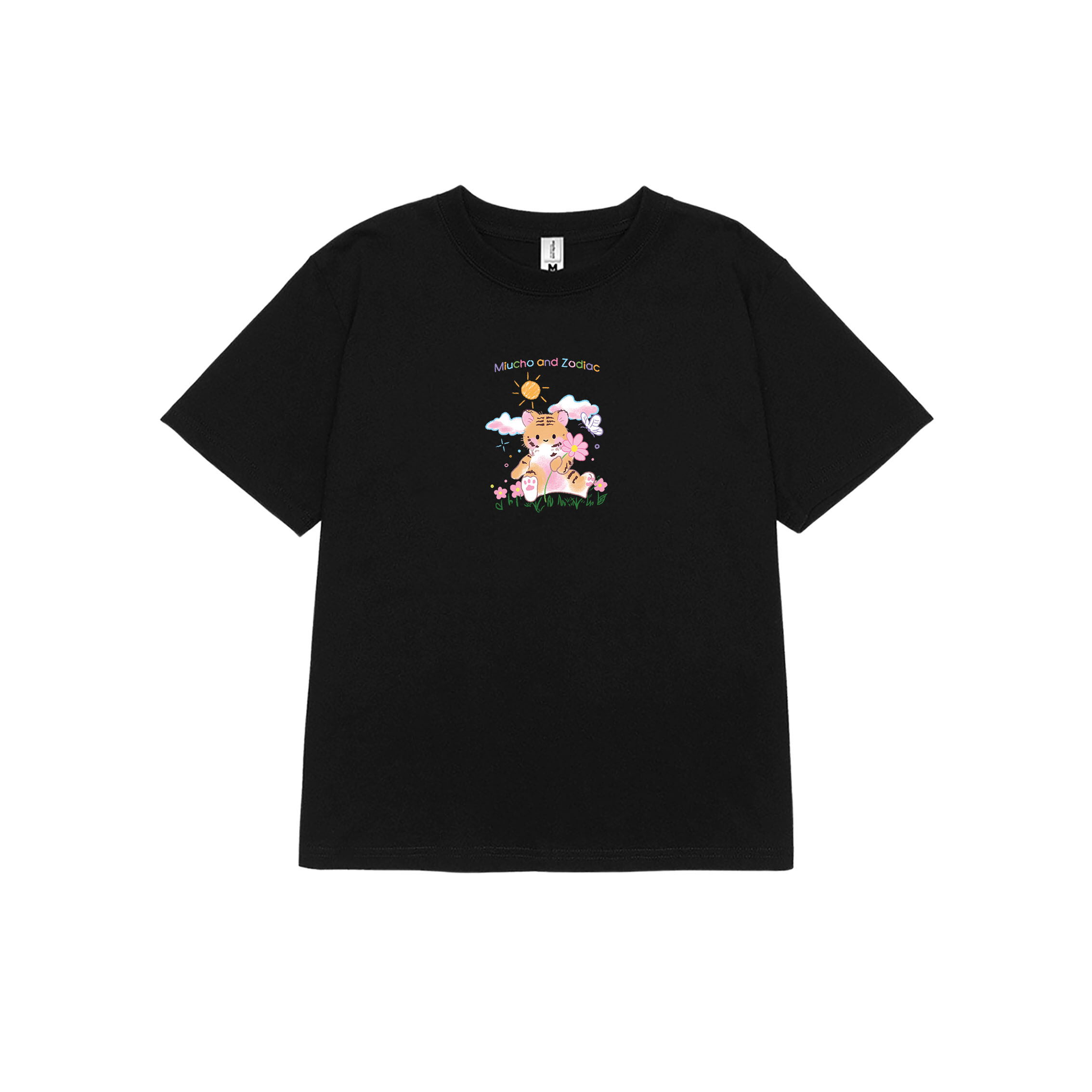 Áo baby tee 12 con giáp tuổi dần (tuổi hổ) ABD397 Miucho cotton cổ tròn in graphic_thumbnail_0