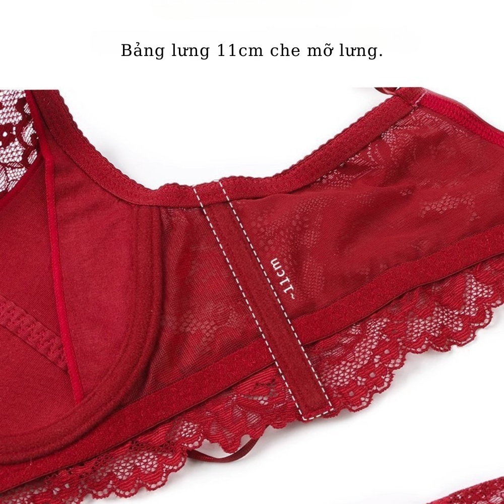 [Mã B62 ] Áo Lót Nữ Ren Áo Ngực Ren Có Gọng Mút Mỏng 0.3cm Kem Women Bra Kem Women Đen_thumbnail_10