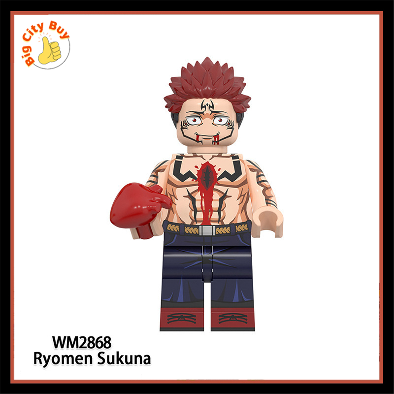 Mô hình Jujutsu Kaisen Minifigure Chú Thuật Hồi Chiến Đồ Chơi Lắp Ráp Anime Nổi Tiếng Nhật Bản Gojo Yuji_thumbnail_9