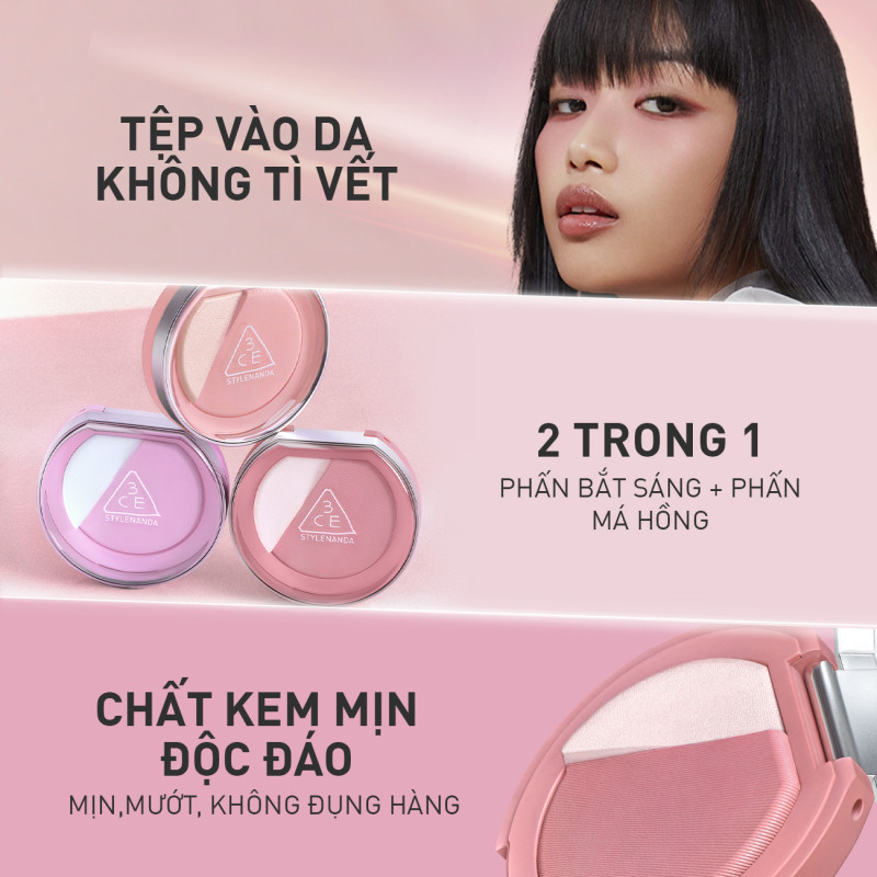 [3CE] Phấn má hồng kèm bắt sáng 3CE Brushlighter Enkr_thumbnail_2