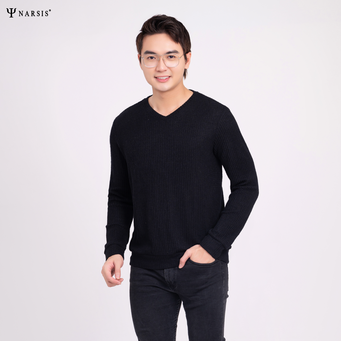 ÁO THU ĐÔNG NAM D0027 NARSIS VẢI LEN COTTON ẤM ÁP, THOÁNG MÁT, GIỮ ẤM TỐT, MỀM MẠI_thumbnail_1