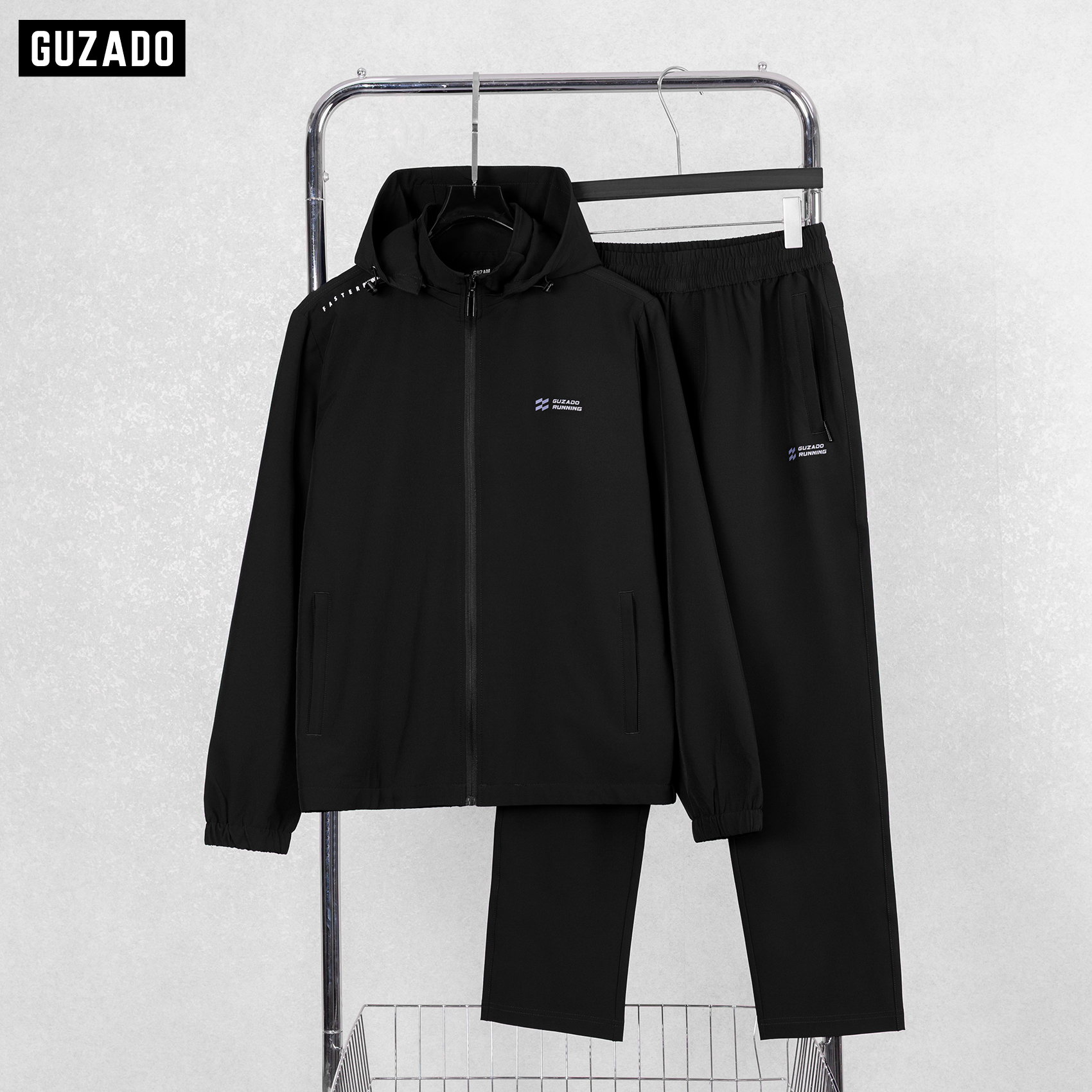 Bộ Quần Áo Gió Thể Thao Nam GUZADO 2 Lớp Nhẹ Ấm Cản Gió Cản Bụi Tốt Form Trẻ Trung GBG01_thumbnail_12