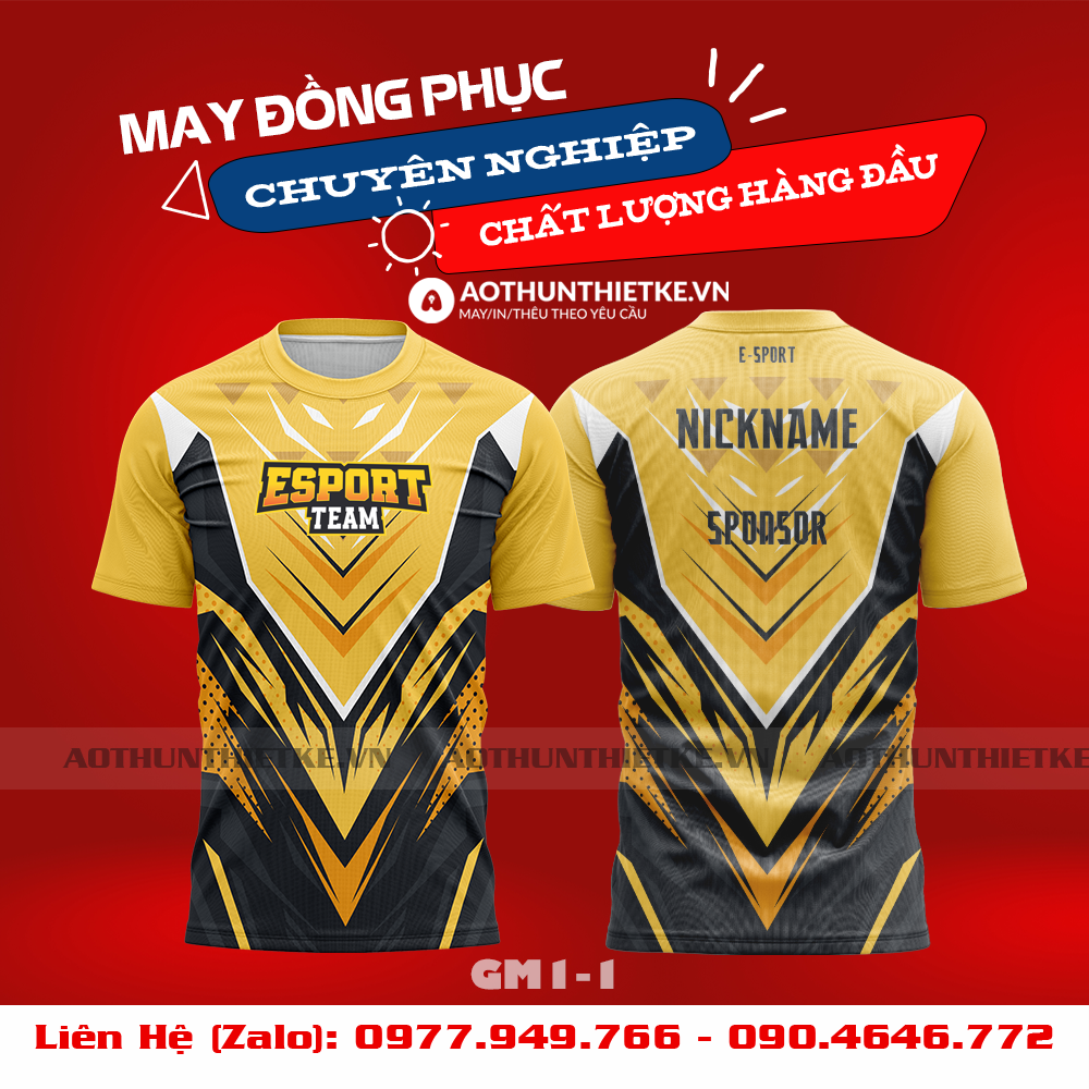Mẫu Áo Game Thủ Esports Thiết Kế - TKGM92