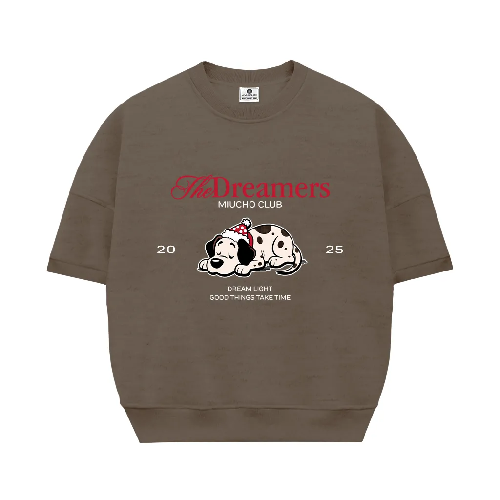 Áo sweater tay ngắn form boxy hình cún dễ thương 2598 Miucho chất vải nỉ 2 da cao cấp thoáng mát in mix_thumbnail_10