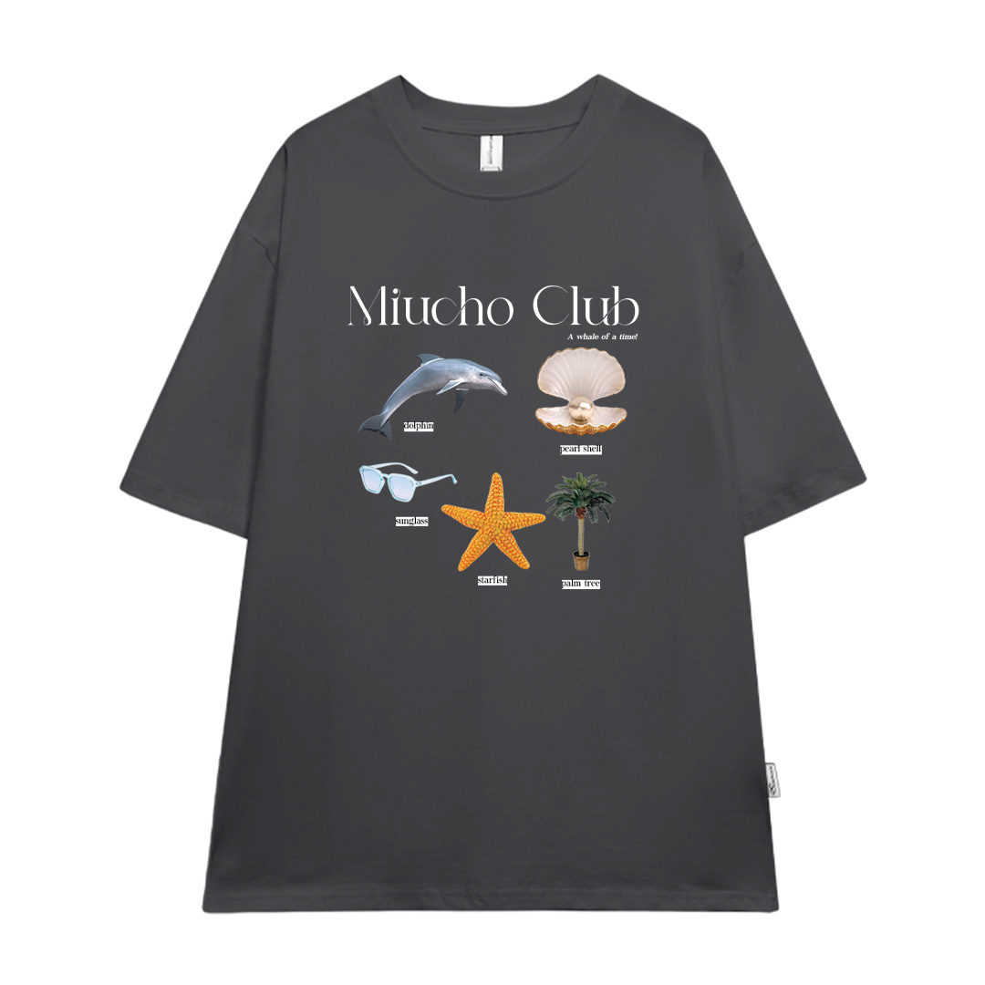 Áo thun đi biển form rộng mùa hè unisex ATD1053 Miucho tay lỡ cổ tròn in mix_thumbnail_19