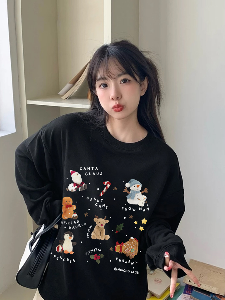 Áo sweater nam nữ giáng sinh noel form rộng vải nỉ chân cua STD1719 Miucho in mix_thumbnail_3