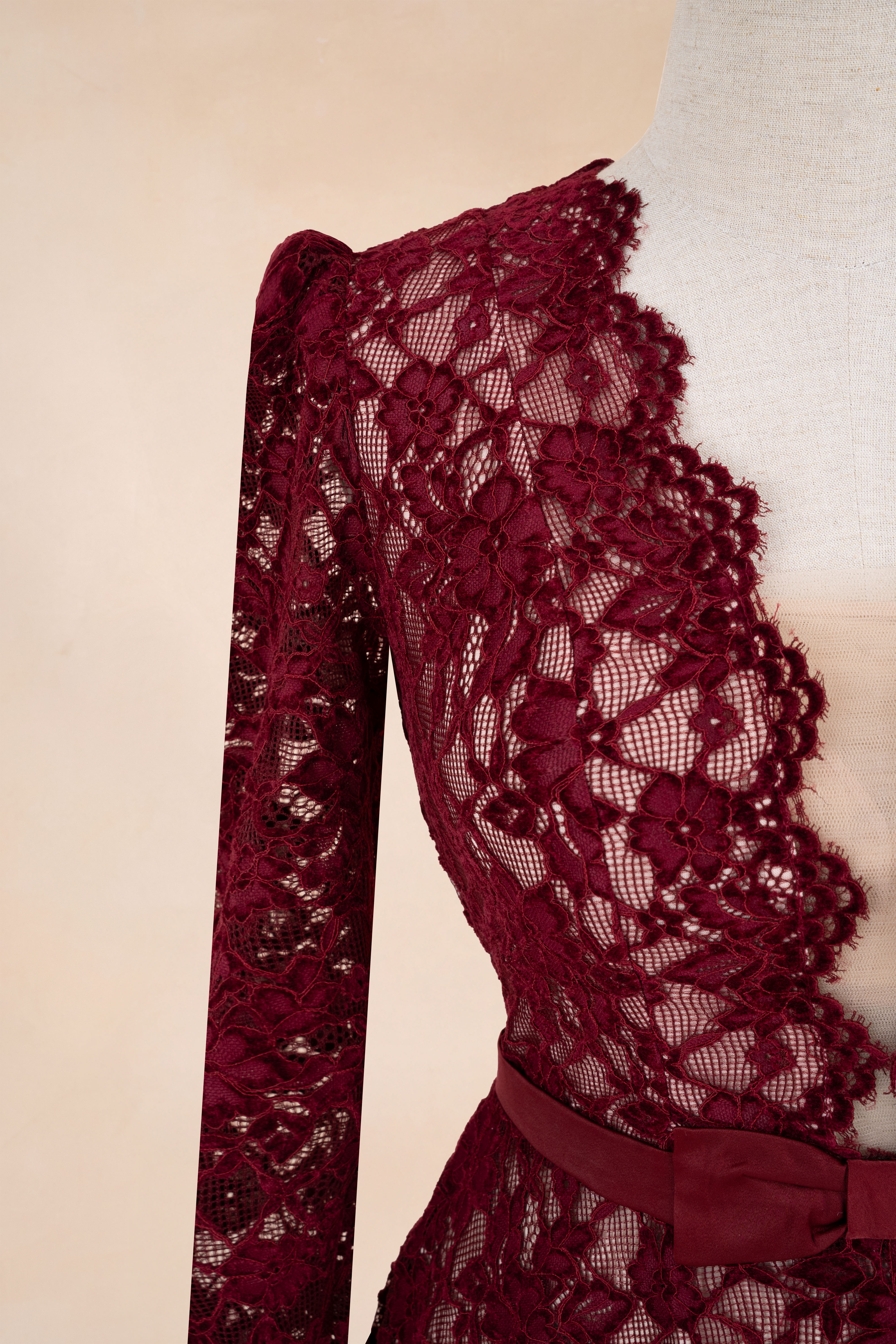 Đầm Xoè Lưới Ngực Nơ Eo_thumbnail_7