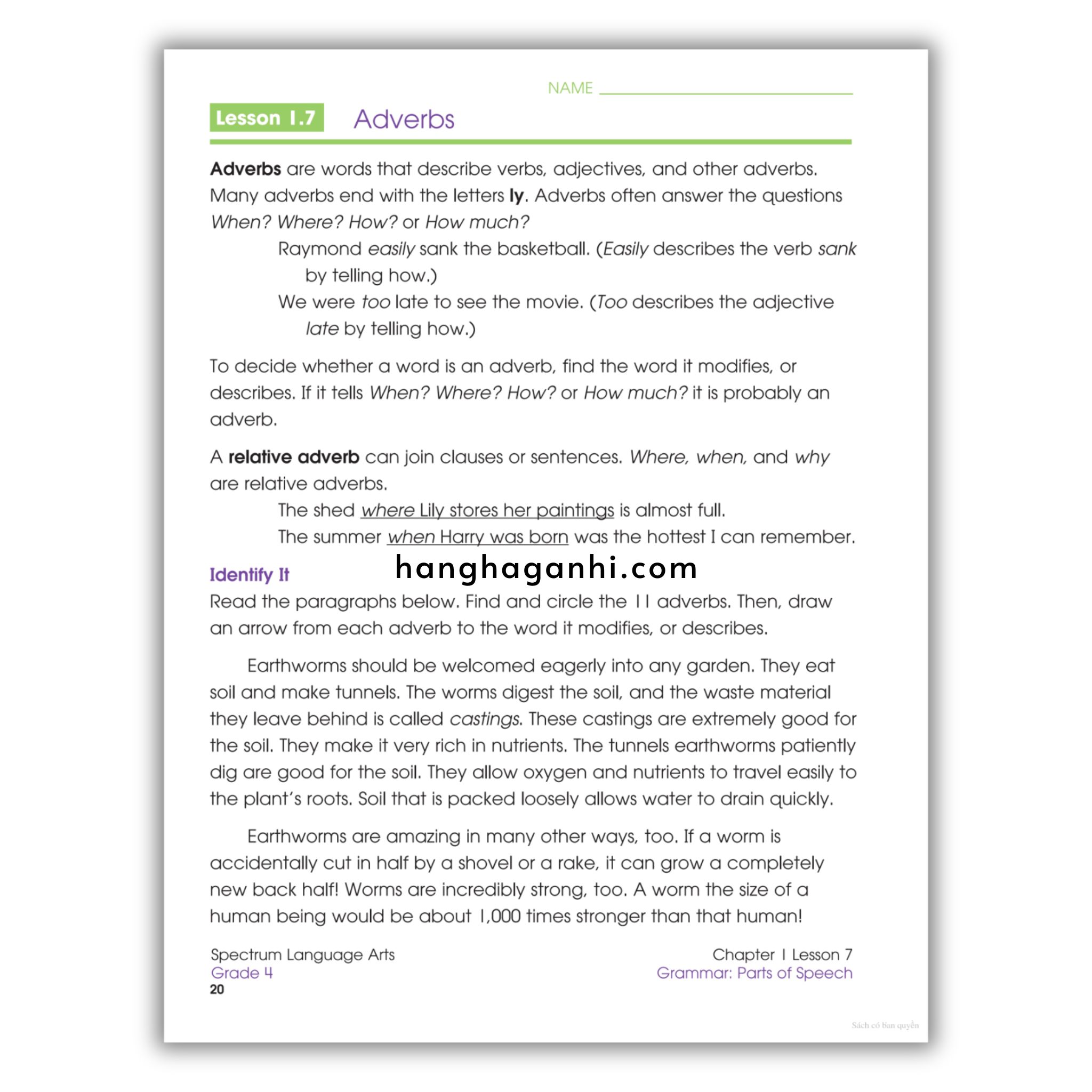 Sách Spectrum Language Arts Workbook Grade 4_thumbnail_17