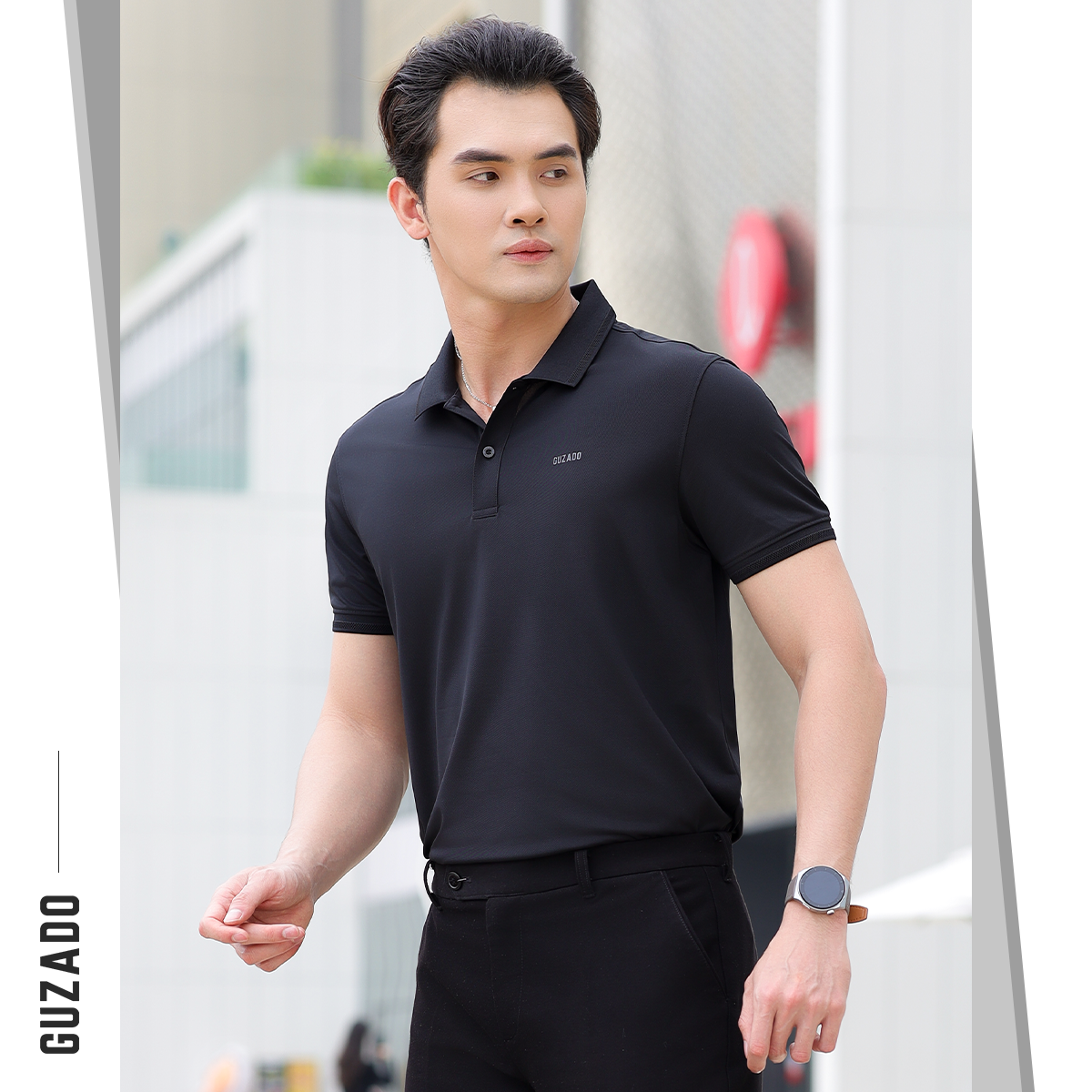 Áo Polo Nam Guzado Chất Vải Coolmax (6 Màu) GPS203_thumbnail_5