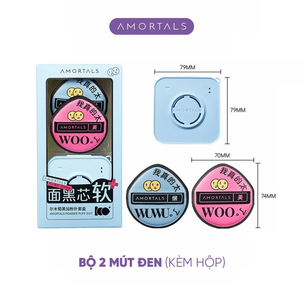 [AMORTALS] Set bông mút trang điểm Amortals các loại