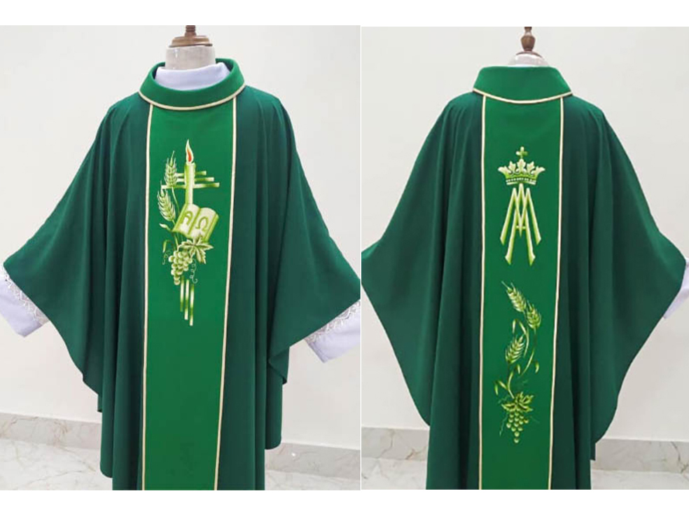 Áo lễ linh mục màu xanh - Qùa tặng tân linh mục - Qùa tặng cha xứ