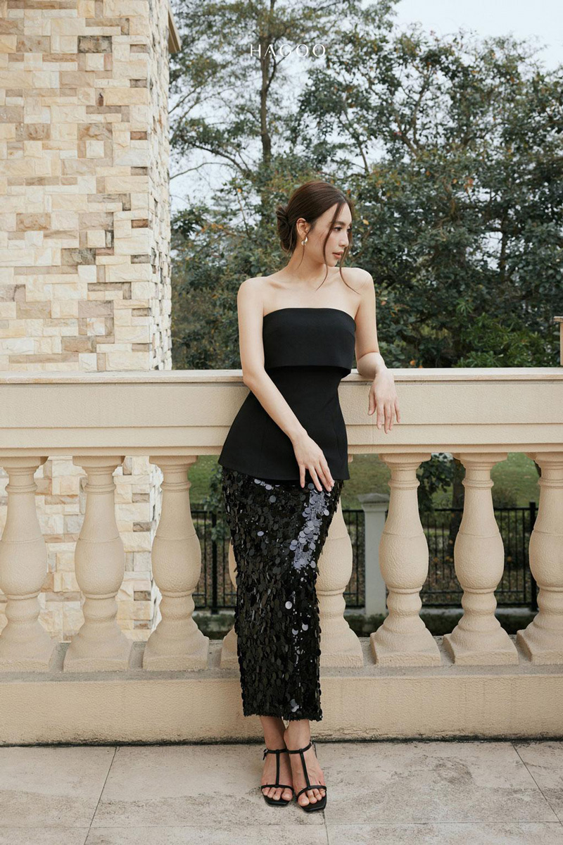 Áo cúp ngực vạt gập HAGOO