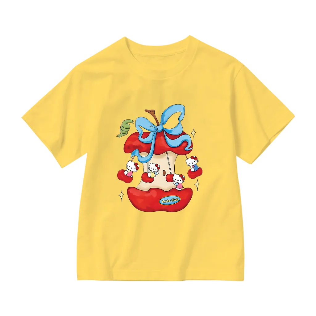 Áo thun bé gái Kitty đáng yêu Kado vải cotton thoáng mát tay ngắn cổ tròn in artwork 2880_thumbnail_18