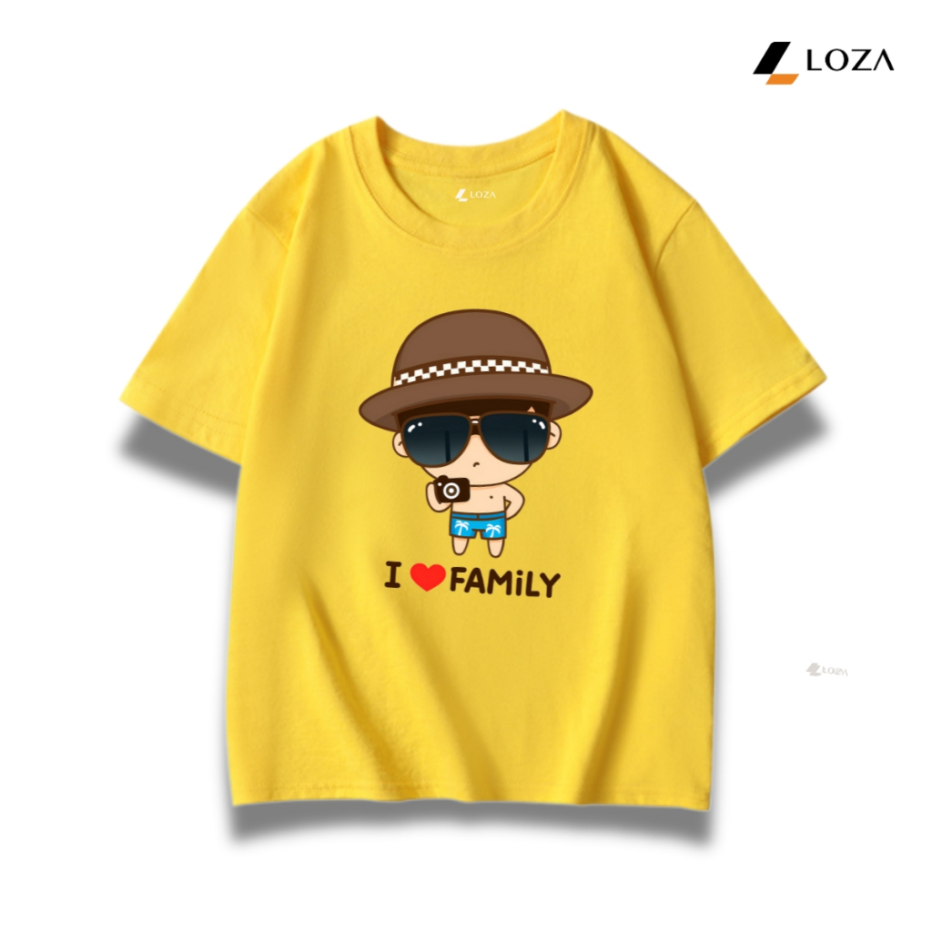 Áo phông gia đình 3-4-5 người in hình Chibi I love Family - LOZA GĐ500_thumbnail_5