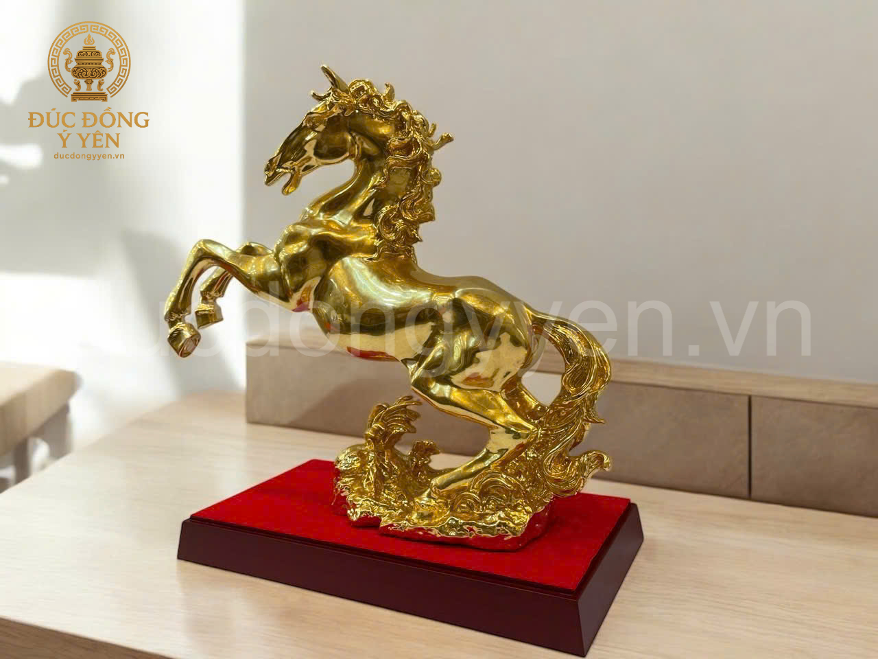Tượng ngựa phong thủy thiếp vàng 9999_thumbnail_2