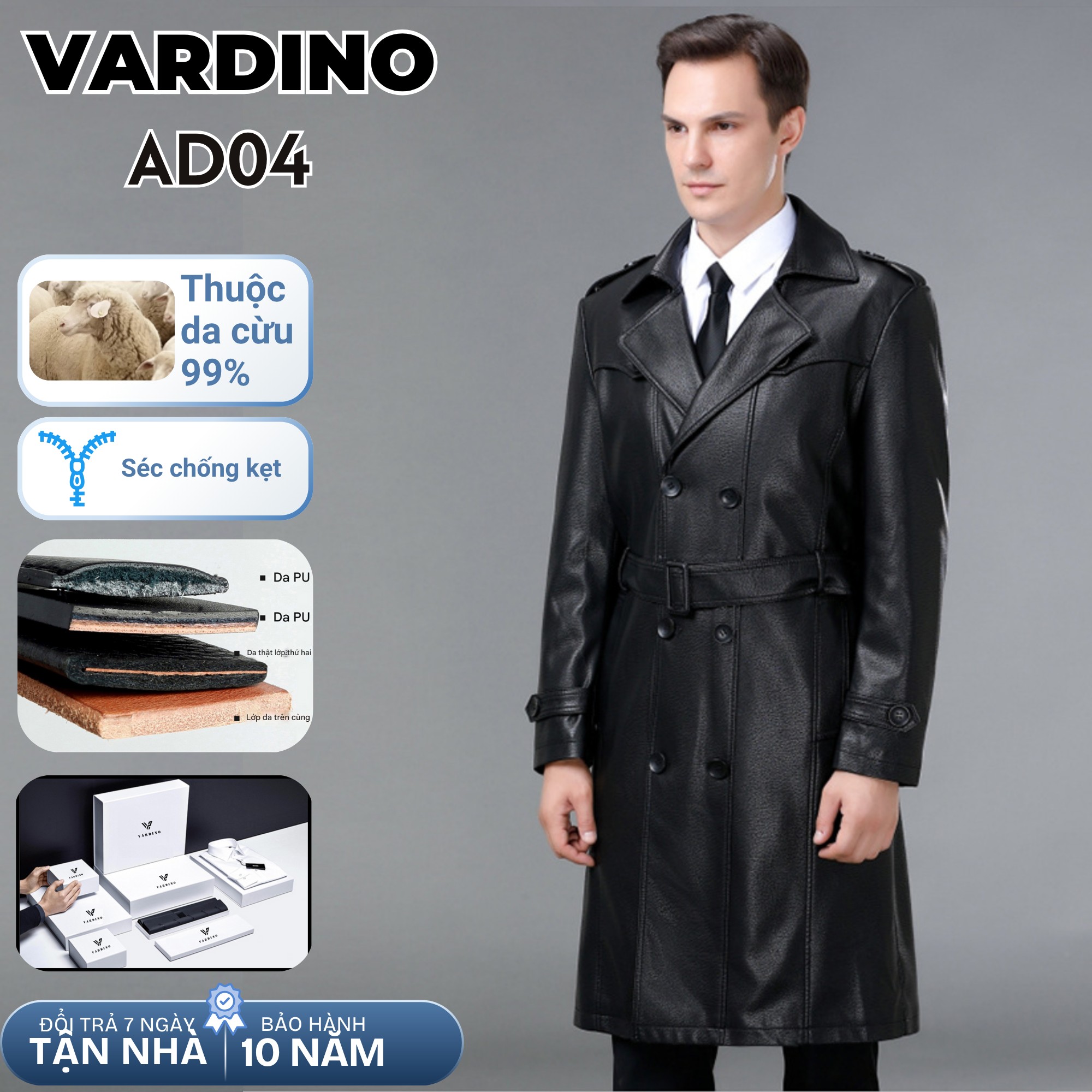 Áo khoác nam Vardino AD04