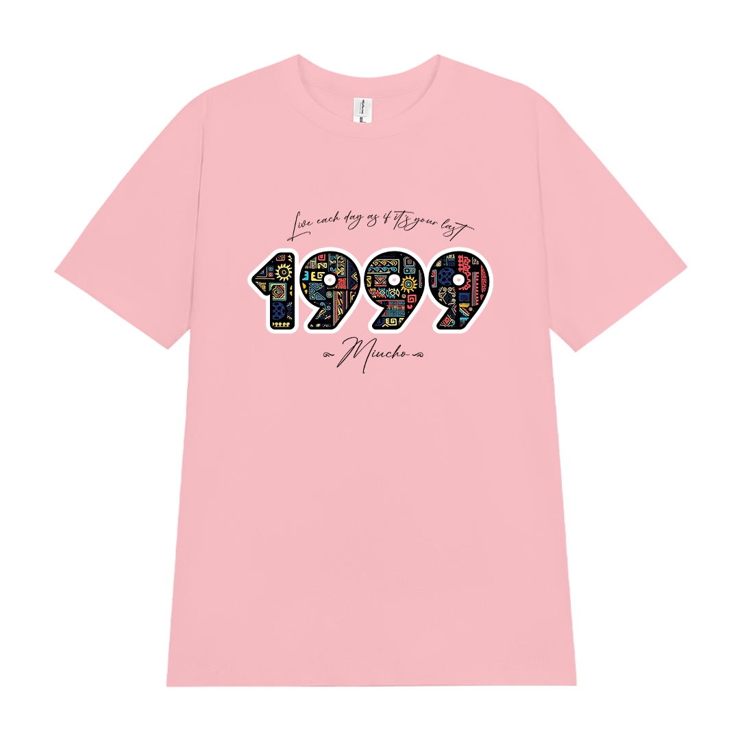 Áo thun nữ in năm sinh 1999 form vừa regular vải cotton 4c thoáng mát ARD1786 Miucho Chic in mix_thumbnail_7