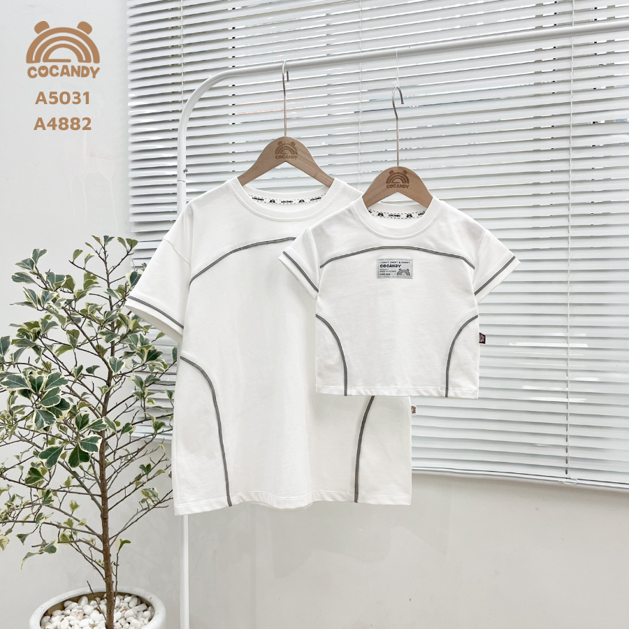 Áo cộc TRẮNG phối viền RÊU_thumbnail_2