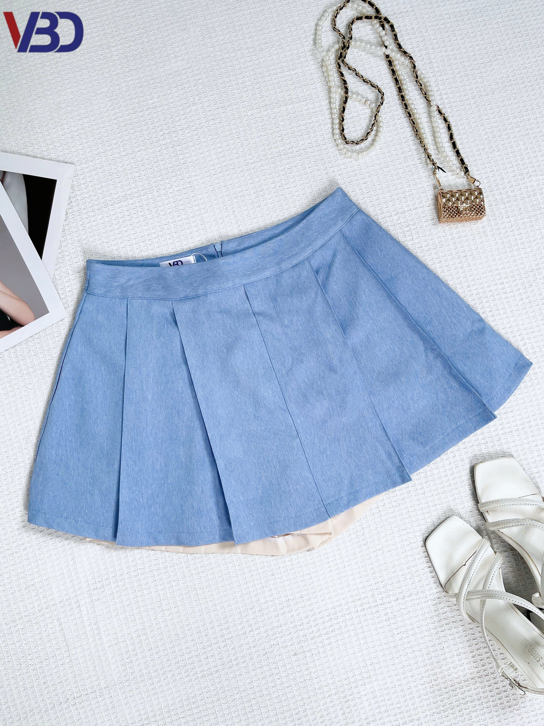 Chân váy kiểu xòe phối quần bigsize CV037 dành cho nàng béo mập từ 55-95kg