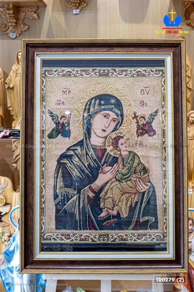 Tranh Dệt Ý Đức Mẹ Hằng Cứu Giúp 60x80cm_thumbnail_3