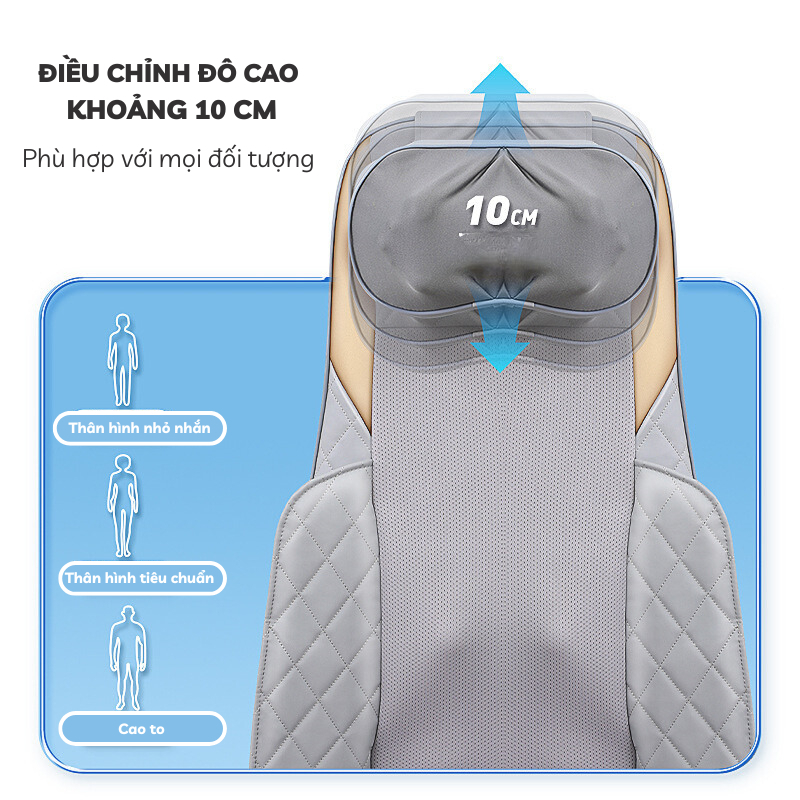 Ghế Mát Xa Lưng Toàn Thân NMI MART Massage Chườm Nóng Đa Vùng_thumbnail_8