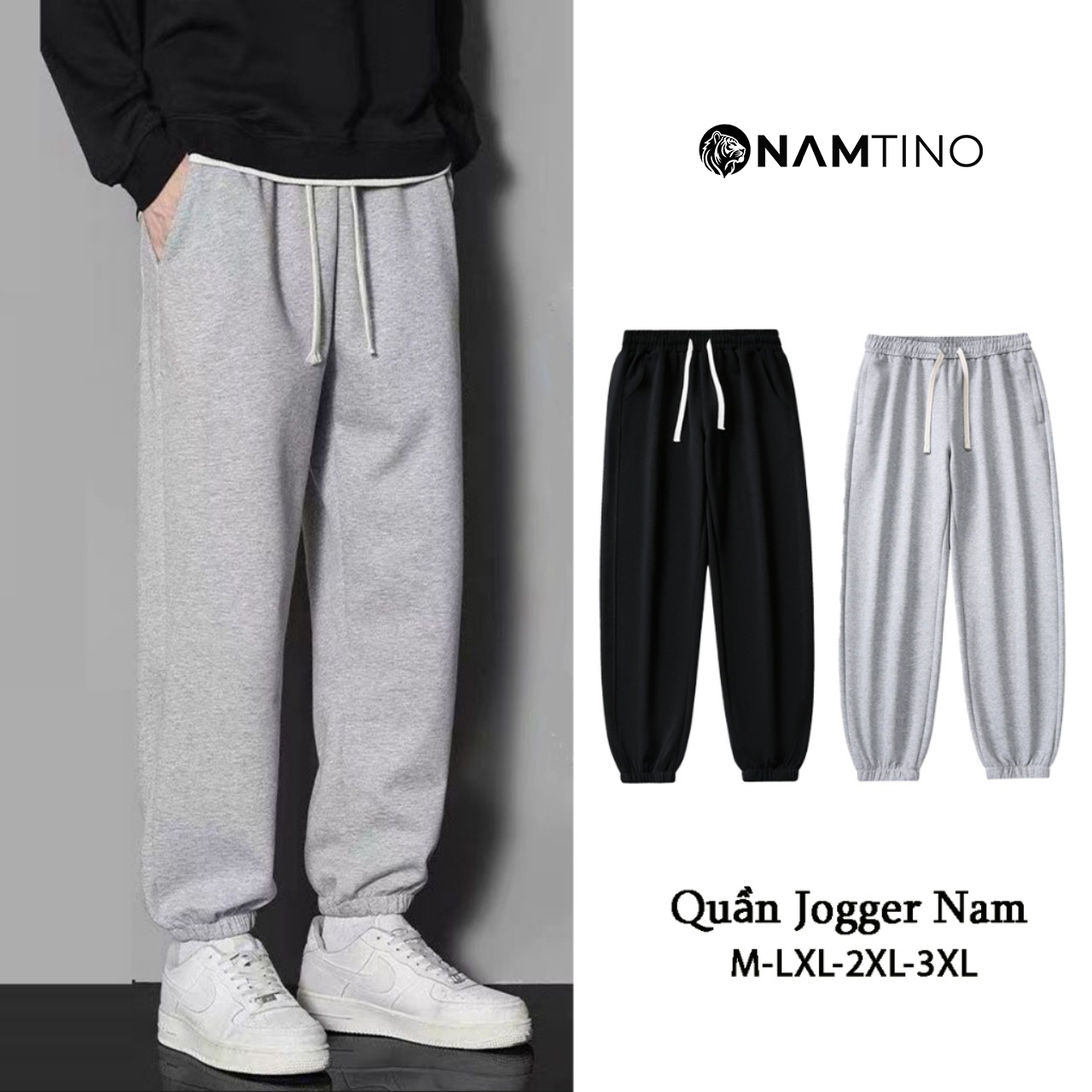 Quần Nỉ Tăm Jogger Unisex 