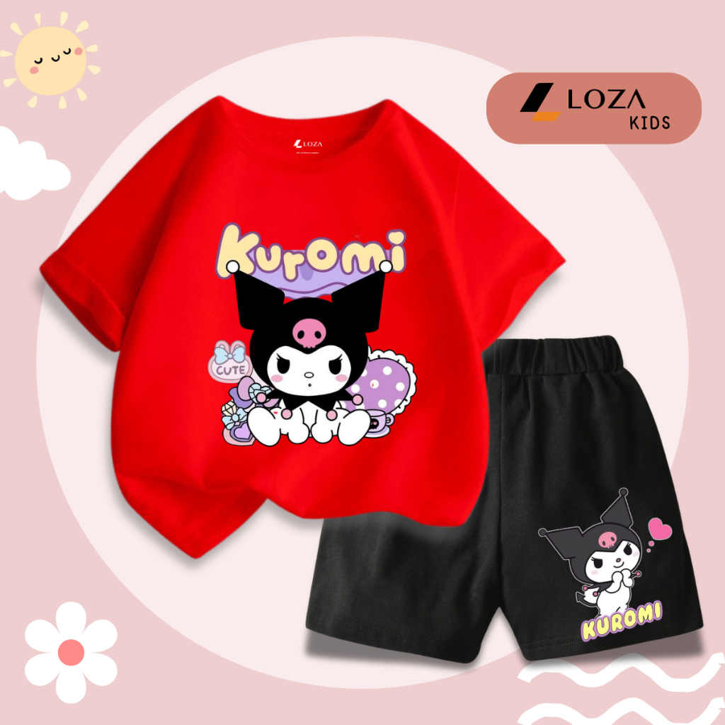 Bộ đồ bé gái in hình Kuromi -  Loza Kids SB308_thumbnail_8