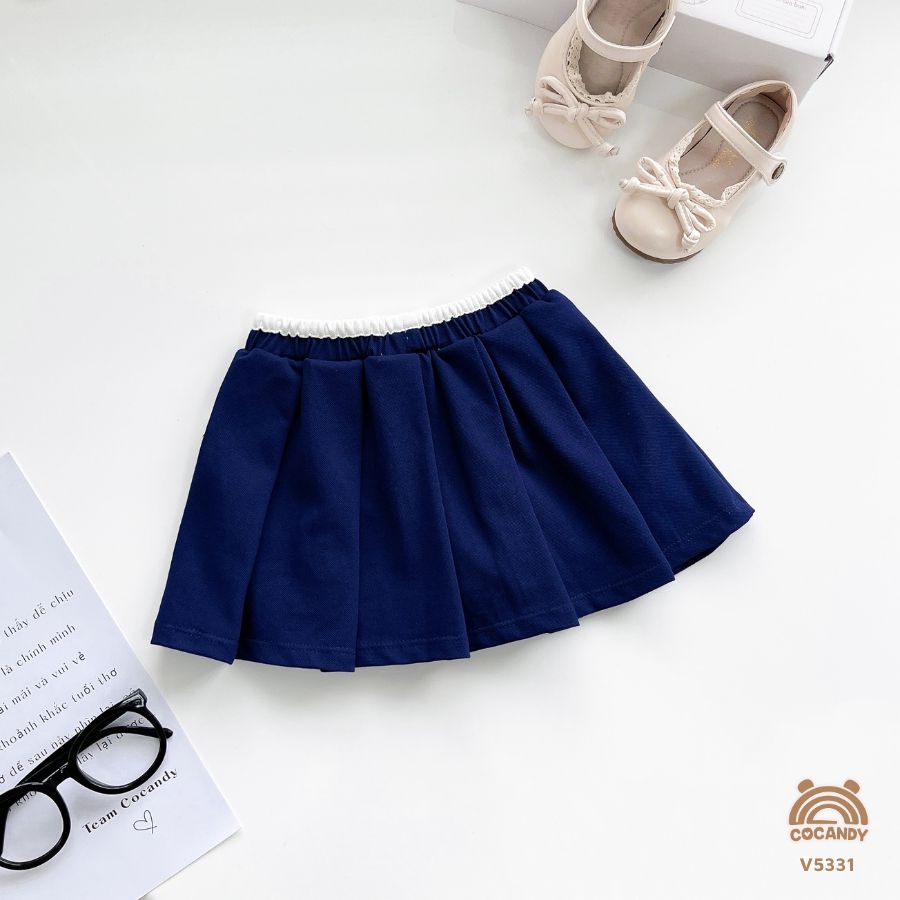 Chân váy XANH THAN phối cạp trắng_thumbnail_2